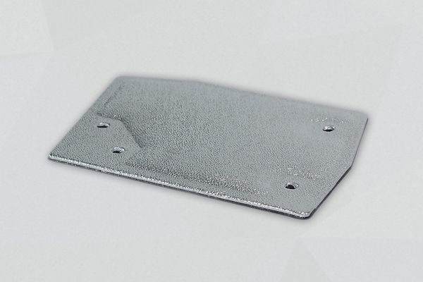 Non-tissé thermoformé avec surface en aluminium Non-tissé thermoformé avec surface en aluminium
