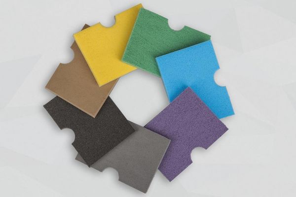 Bunter Kreis an Muster Schwingungsisolierungen